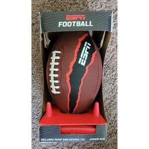 Junior Football with Tee and Pump, Teaches Kids How to Throw & Kick